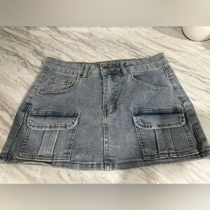 SHEIN Light Blue Jean Skirt
